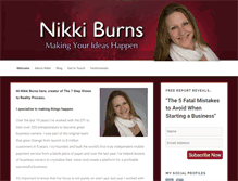 Tablet Screenshot of nikkiburns.net